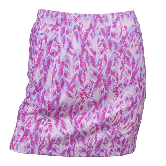 Monterey Club Women's Paradise Feather Print Knit Skirt #4814