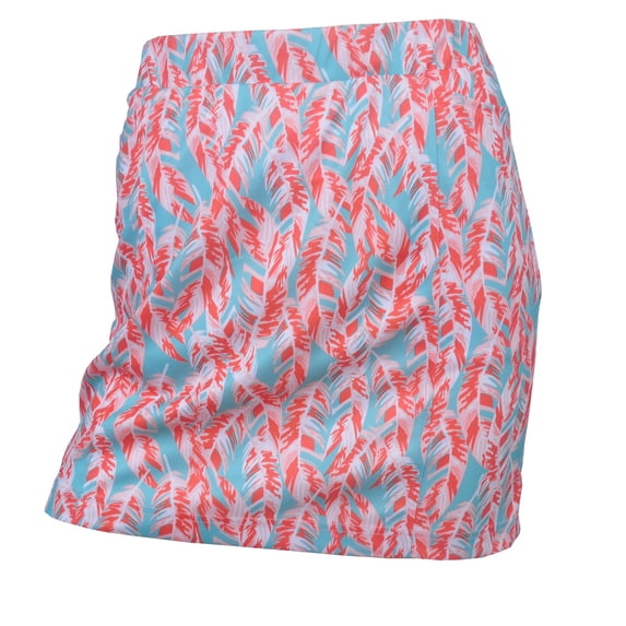 Monterey Club Women's Paradise Feather Print Knit Skirt #4814
