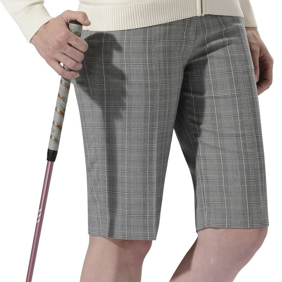 Monterey Club Women's Plaid Bermuda Golf Shorts #2862