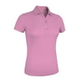 thumbnail image 1 of Monterey Club Women's Solid Tailored Collar Short sleeve Golf Polo Shirt #2670, 1 of 2