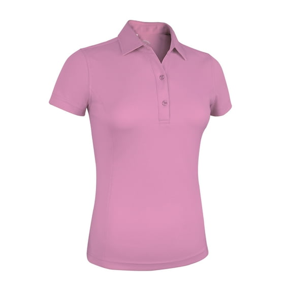 Monterey Club Women's Solid Tailored Collar Short sleeve Golf Polo Shirt #2670