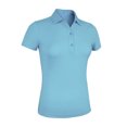 thumbnail image 1 of Monterey Club Women's Solid Tailored Collar Short sleeve Golf Polo Shirt #2670, 1 of 2