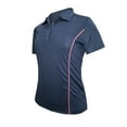 thumbnail image 1 of Monterey Club Women's Pro Contrast Golf Polo Shirt #2372, 1 of 2