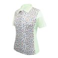 thumbnail image 1 of Monterey Club Women's Pro Leopard Print Block Golf Polo Shirt #2350, 1 of 3