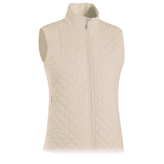 Monterey Club Women's Quilted Microfiber Dotty Vest #2787