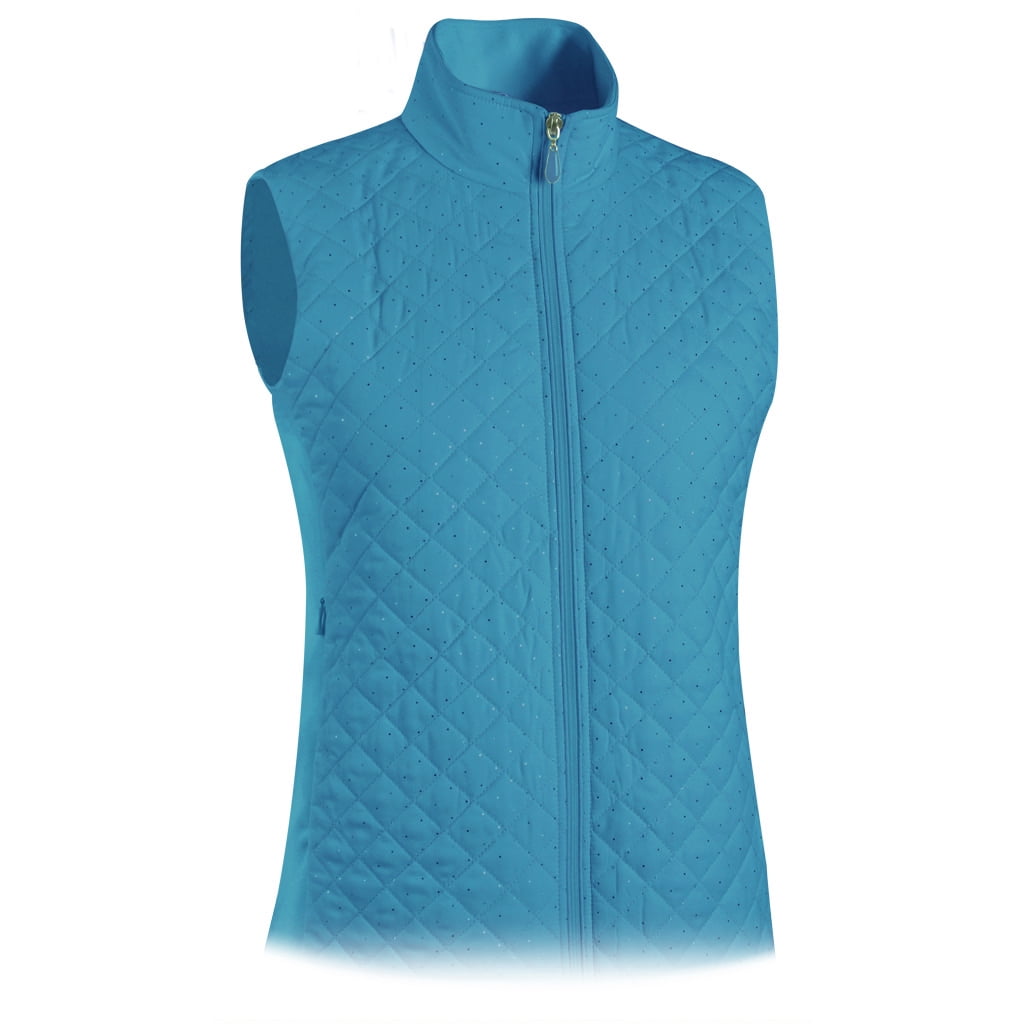 Monterey Club Women's Quilted Microfiber Dotty Vest #2787 - Walmart.com