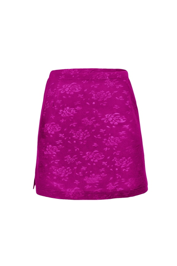 Women's Rosy Emboss Texture Knit Skirt #2914