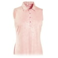 thumbnail image 1 of Monterey Club Women's Rosy Emboss Texture Polo Sleeveless #2437, 1 of 2
