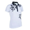thumbnail image 1 of Monterey Club Women's Royal Garden Contrast Golf Polo Shirt #2388, 1 of 2