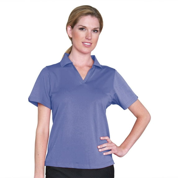 Monterey Club Women's Signature Pique Solid Golf Polo Shirt #2054