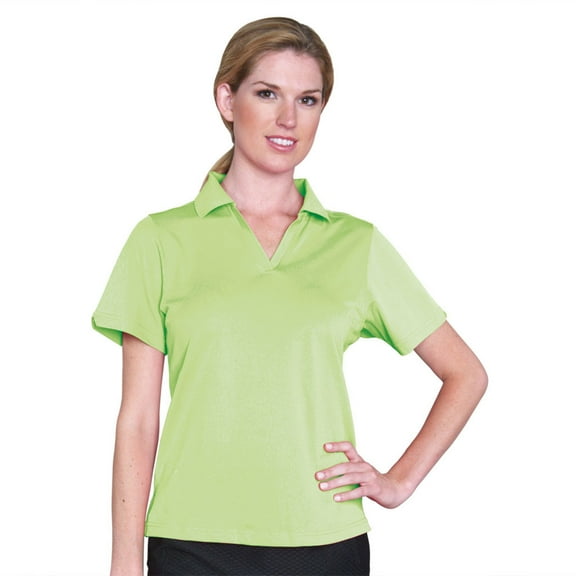 Monterey Club Women's Signature Pique Solid Golf Polo Shirt #2054