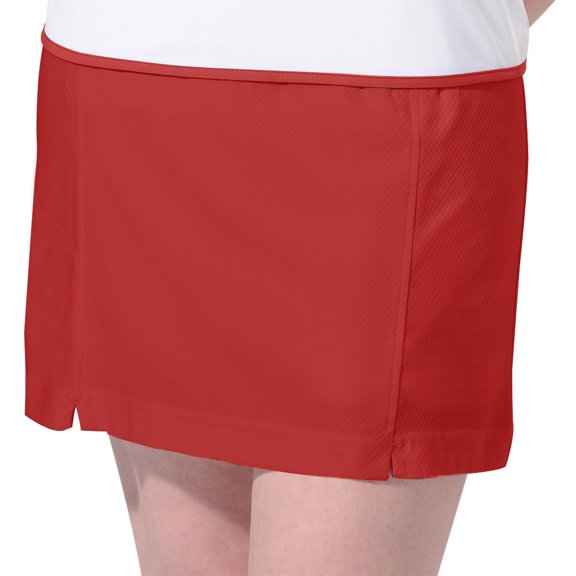 Monterey Club Women's Solid Honeycomb Texture Knit Skirt #2856