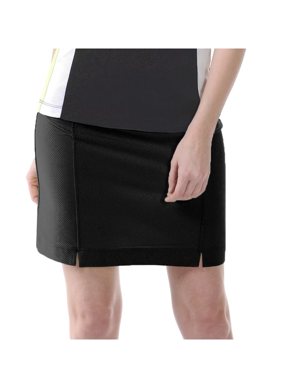 Women's Solid Honeycomb Texture Knit Skirt #2856