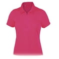 thumbnail image 1 of Monterey Club Women's Solid Rhinestones Embedded Golf Polo Shirt #2438, 1 of 4