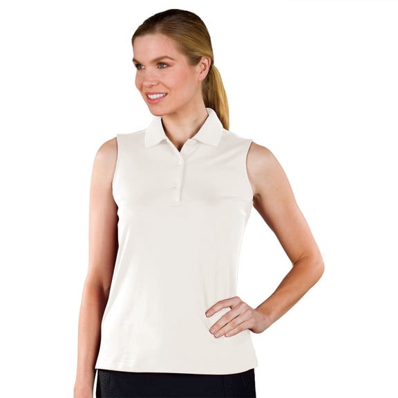 Monterey Club Women's Solid Sleeveless Golf Polo Shirt #2063