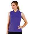 thumbnail image 1 of Monterey Club Women's Solid Sleeveless Golf Polo Shirt #2063, 1 of 2