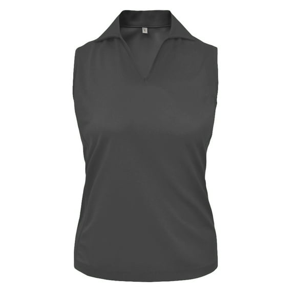 Monterey Club Women's Solid Sport Golf Polo Shirt Sleeveless #2401