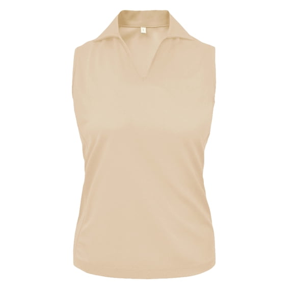 Monterey Club Women's Solid Sport Golf Polo Shirt Sleeveless #2401