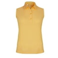 thumbnail image 1 of Monterey Club Women's Solid Tailored Collar Sleeveless Golf Polo Shirt #2672, 1 of 2