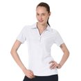 thumbnail image 1 of Monterey Club Women's Solid Texture Golf Polo Shirt #4140, 1 of 2