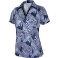thumbnail image 1 of Monterey Club Women's Stardust Print Contrast Golf Polo Shirt #2666, 1 of 2