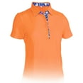 thumbnail image 1 of Monterey Club Women's Tessa Lillies Print Contrast Golf Polo Shirt #2674, 1 of 2
