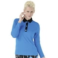 thumbnail image 1 of Monterey Club Women's Tiffany Gem Long Sleeve Golf Polo Shirt #2197, 1 of 2