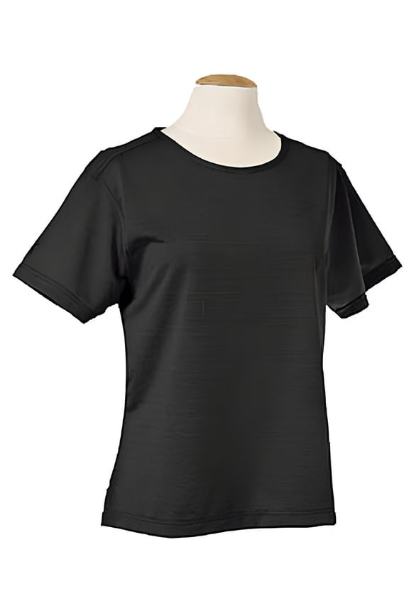 Women's Track Stripes Pattern Crew Shirt #2148