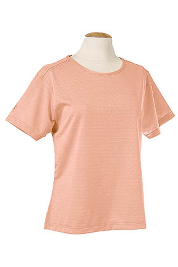 Women's Track Stripes Pattern Crew Shirt #2148