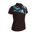 thumbnail image 1 of Monterey Club Women's Tropical Floral Print Block Golf Polo Shirt #2317, 1 of 2