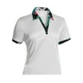 thumbnail image 1 of Monterey Club Women's Tropical Print Contrast Golf Polo Shirt #2646, 1 of 2