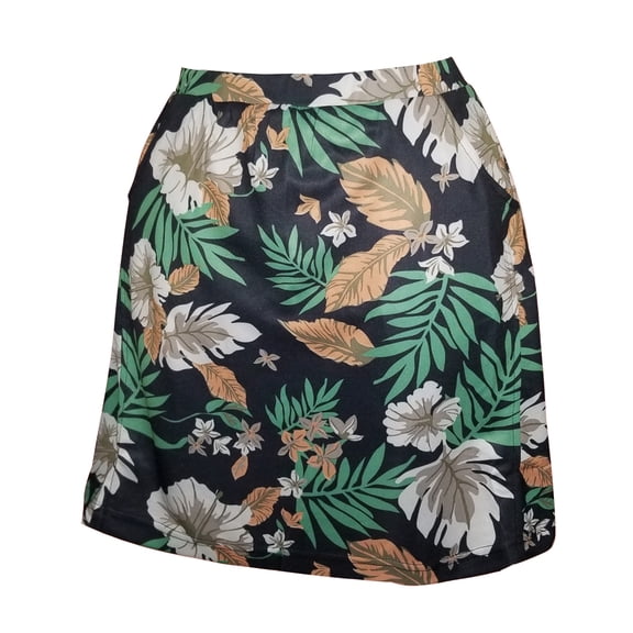 Monterey Club Women's Tropical Print Knit Skirt #2952
