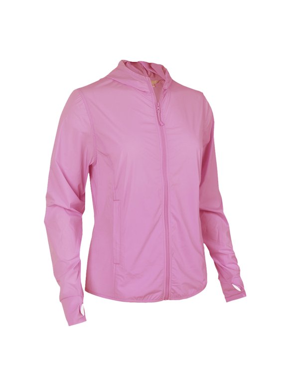 Women's UPF Hi-Low Full Zip Hoodie Jacket #4722