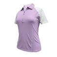 thumbnail image 1 of Monterey Club Women's Victory Contrast Zip Golf Polo Shirt #2370, 1 of 2