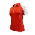 thumbnail image 1 of Monterey Club Women's Victory Contrast Zip Golf Polo Shirt #2370, 1 of 2