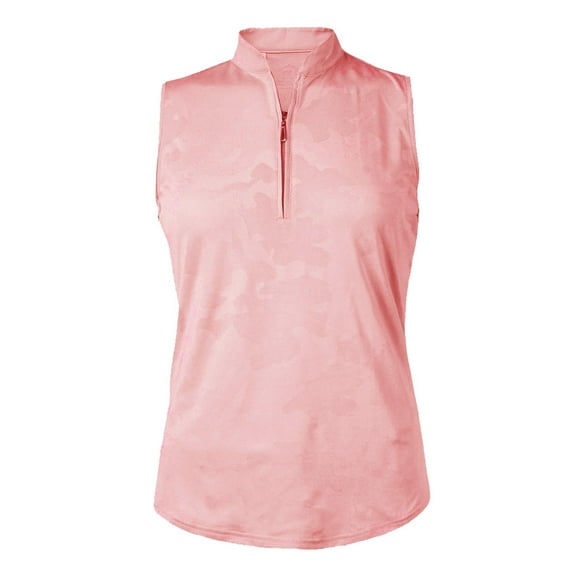 Monterey Club Women's Vintage Fairy Emboss Polo Sleeveless #2681