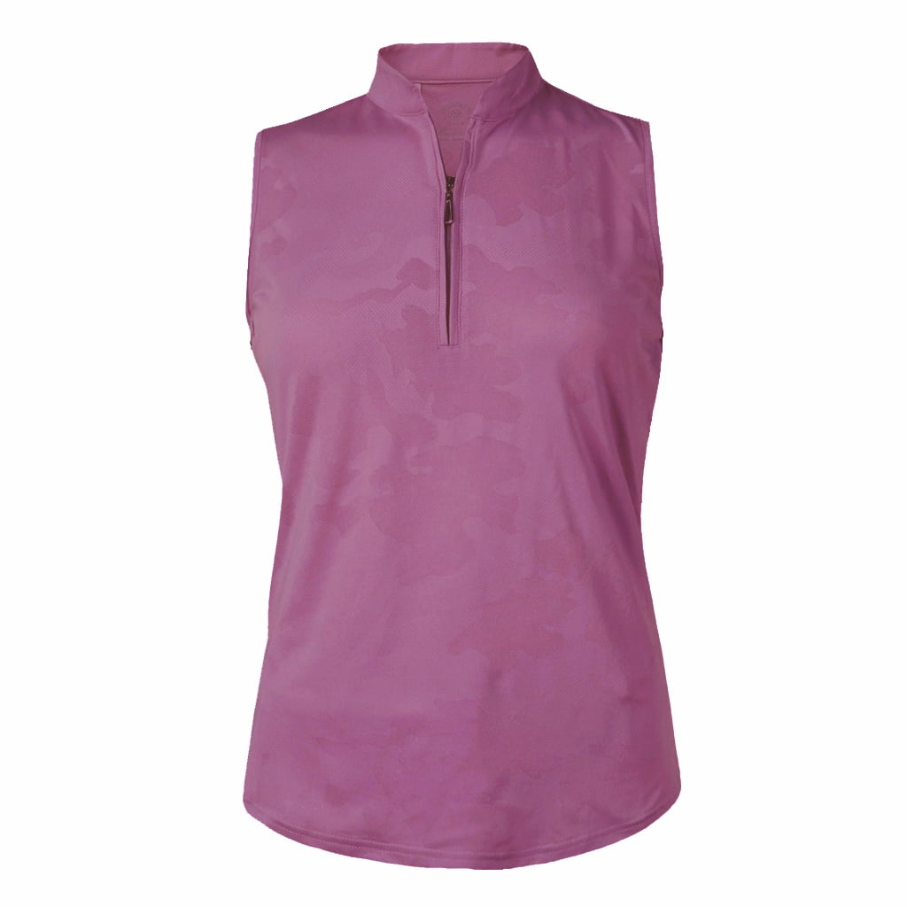 Monterey Club Women's Vintage Fairy Emboss Polo Sleeveless #2681 ...