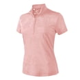 thumbnail image 1 of Monterey Club Women's Vintage Fairy Emboss Short Sleeve Golf Polo Shirt #2682, 1 of 2