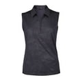 thumbnail image 1 of Monterey Club Women's Vintage Fairy Emboss Sleeveless Golf Polo Shirt #2457, 1 of 2
