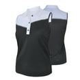 thumbnail image 1 of Monterey Club Women's West Contrast Block Sleeveless Golf Polo Shirt #2453, 1 of 2