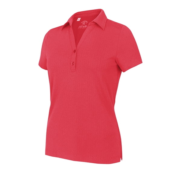 Monterey Club Women's X-Cool Collection Oval Texture Solid Golf Polo Shirt #4142