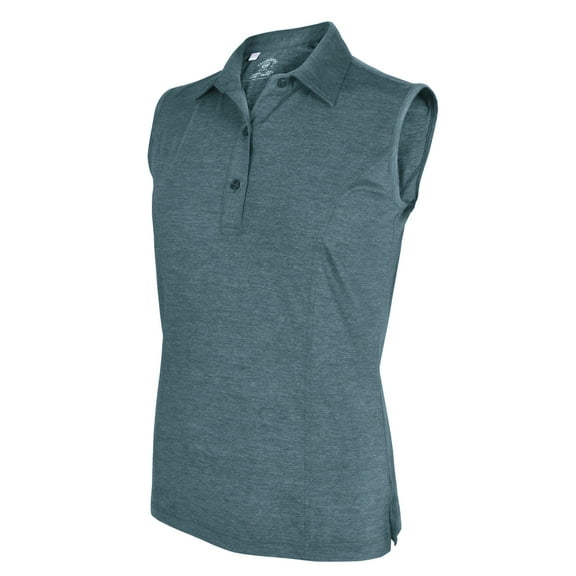 Monterey Club Women's X-Cool Heather Dry-Swing Tailored collar Sleeveless Golf Polo Shirt #2693
