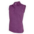 thumbnail image 1 of Monterey Club Women's X-Cool Heather Dry-Swing Tailored collar Sleeveless Golf Polo Shirt #2693, 1 of 2