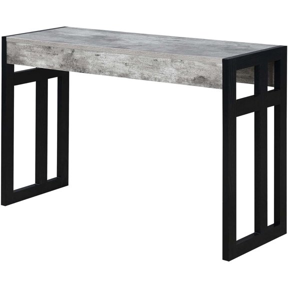 Monterey Console Table 49.5" - Modern Narrow Sofa Display Accent with Storage Shelf for Contemporary Living Room, Entryway, Hallway, or Bedroom, Faux Birch