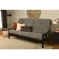 thumbnail image 1 of Kodiak Furniture Monterey Queen-size Espresso Wood Futon-Thunder Gray Mattress, 1 of 1