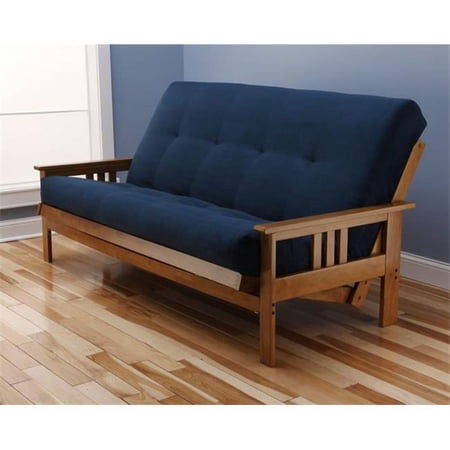 Monterey Frame Queen Suede Mattress, Blue - Blue