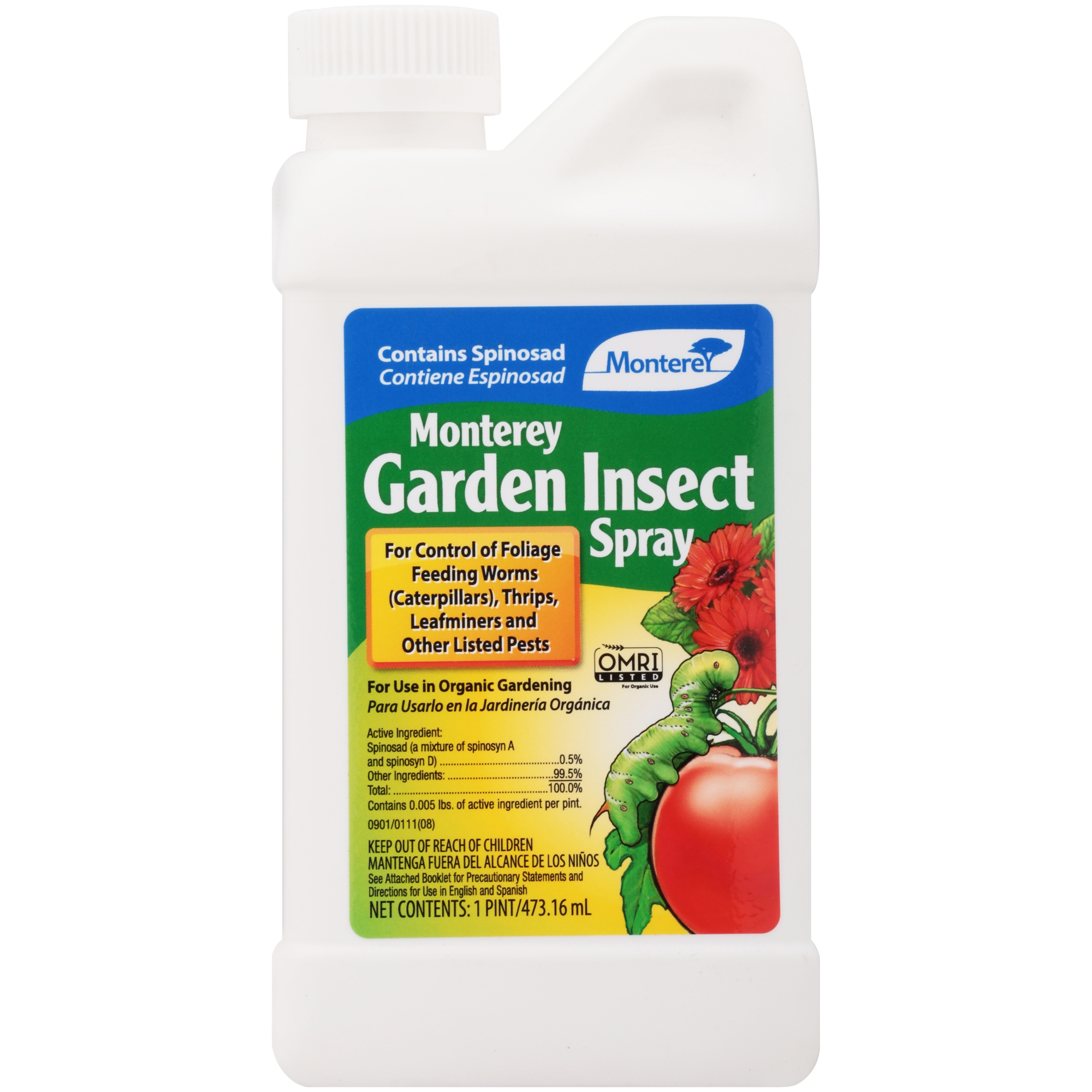 Monterey Garden Insect Spray Concentrate, for Organic Gardening, 16 oz. - image 1 of 9
