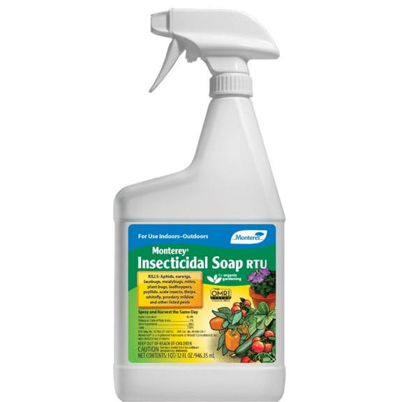 Monterey Indoor and Outdoor Insecticidal Soap RTU Trigger Spray Bottle, 32 fl oz