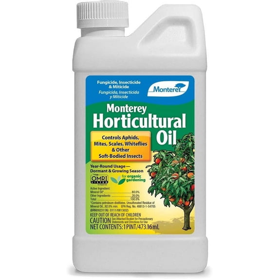 Monterey Horticultural Oil Insect Killer Concentrate - Professional Grade - 16 oz