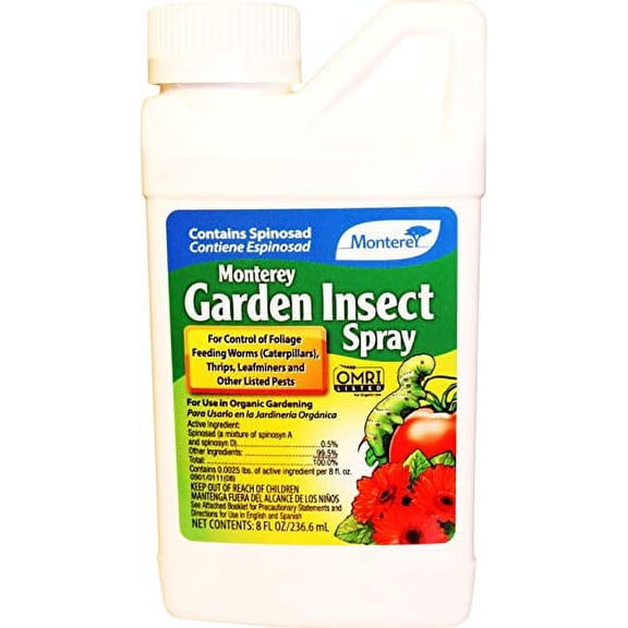 Monterey LG6158 8oz GardenInsect .. .. Spinosad Insect Spray, .. Clear